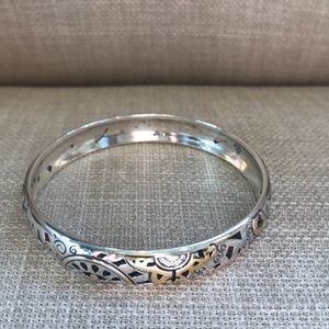 Brighton Jewelry - Brighton Two Tone Bangle Bracelet and Tin Brighton Jewelry - Brighton Two Tone Bangle Bracelet and Tin
